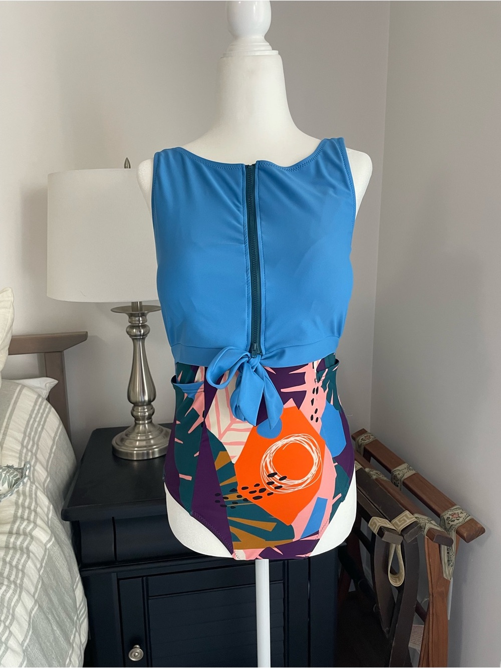 Latched Mama Nursing Swimsuit EUC